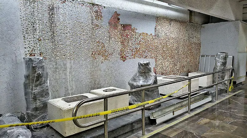 Línea 2 del Metro: Un laberinto entre polvo y escombros [Fotorreportaje]